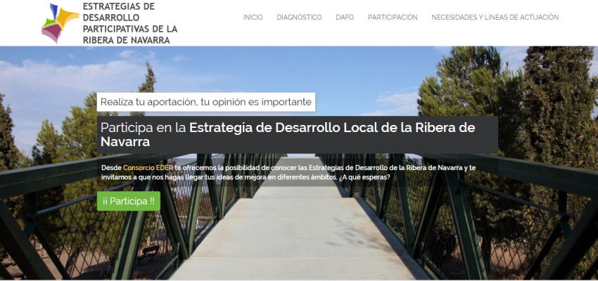 JORNADAS PARTICIPACIÓN ESTRATEGIA DE DESARROLLO LOCAL RIBERA DE NAVARRA 2016-2020