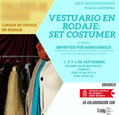 Curso de Vestuario en rodaje: Set Consumer, subvencionado por el Servicio Navarro de Empleo