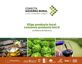 Consorcio EDER impulsa el consumo del producto local con la difusión de un folleto digital y vídeos sobre verduras, aceites y vinos de la Ribera de Navarra