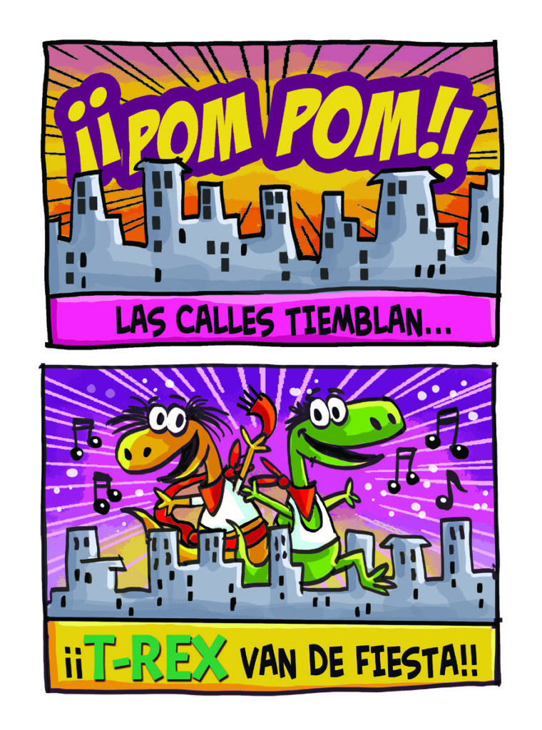 Las calles tiemblan, ¡Los T-Rex van de fiesta!